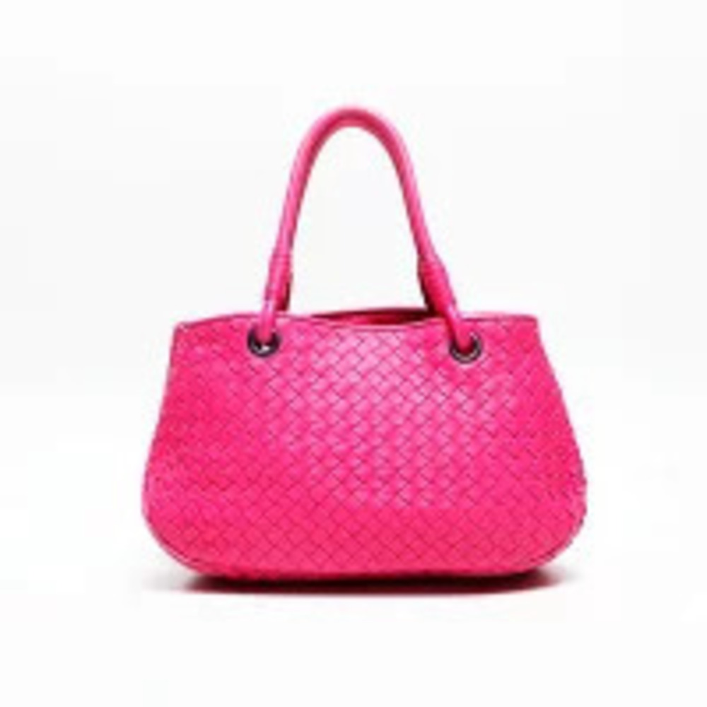 Bottega Veneta Intrecciato Handbag Pink